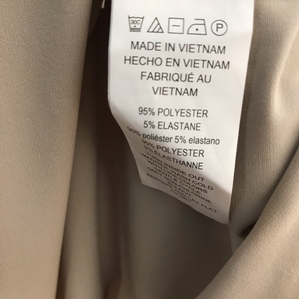 Michael Kors zipper-down blouse, dune. NWT, S - Picture 6 of 7